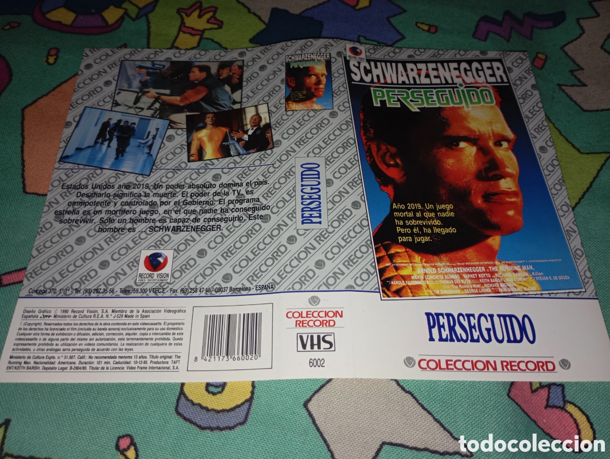 Cine: Car&aacute;tula vhs-perseguido - Foto 1