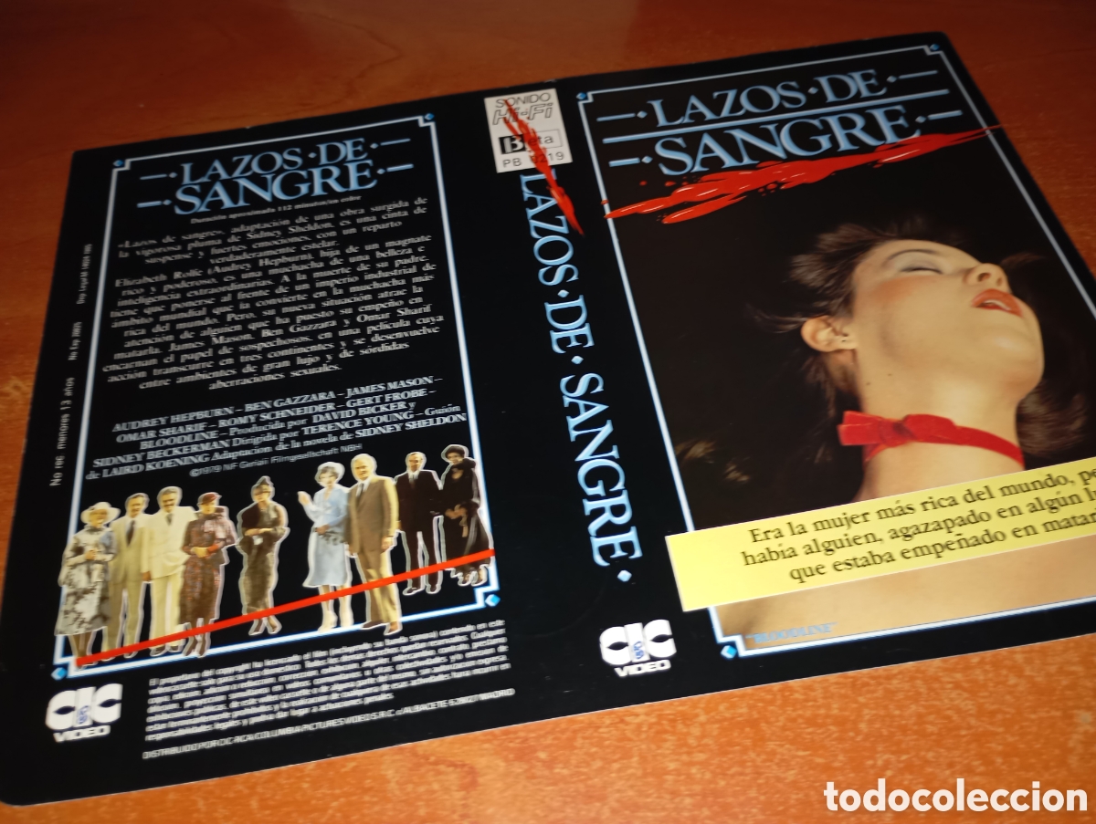 Cine: Car&aacute;tula vhs- beta- lazos de sangre - Foto 1