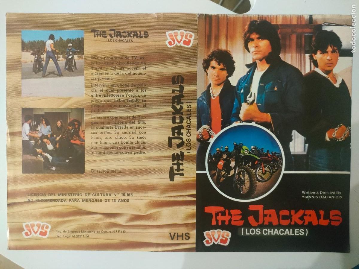 Kino: CARATULA - THE JACKALS LOS CHACALES VHS JVS