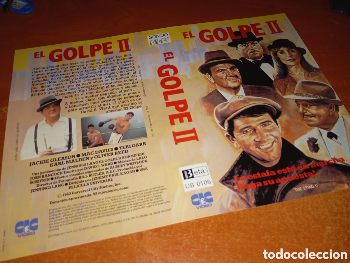 Cine: Car&aacute;tula vhs- beta- el golpe 2 - Foto 1