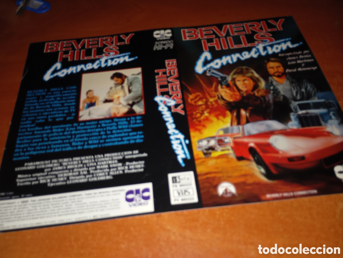 Cine: Car&aacute;tula vhs- beta- Beverly Hills connection - Foto 1