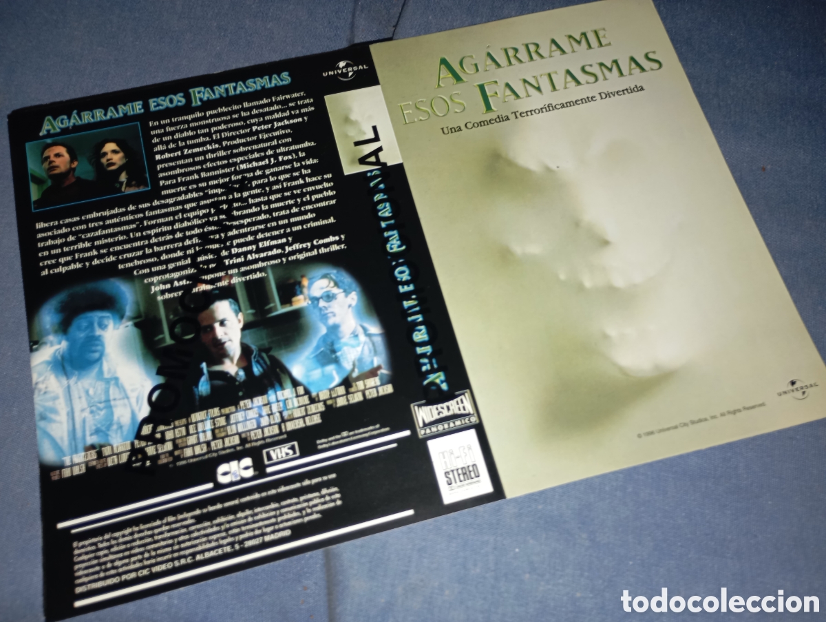 Cinema: Car&aacute;tula vhs- agarrame esos fantasmas- promocional