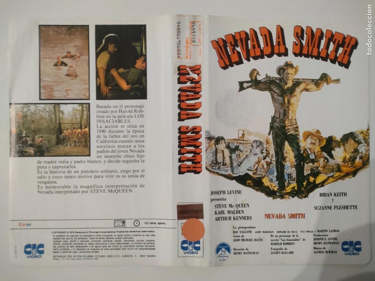 CARATULA - NEVADA SMITH CIC VHS