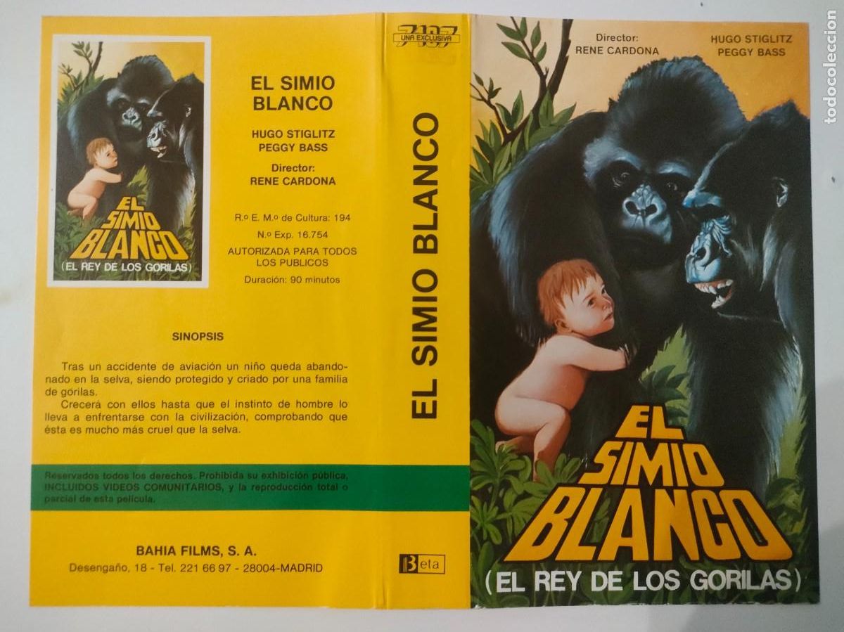 Cine: CARATULA - EL SIMIO BLANCO BAHIA BETA - Foto 1