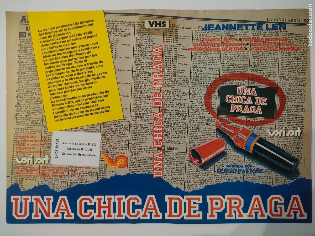 Kino: CARATULA - LA CHICA DE PRAGA VARIART VHS