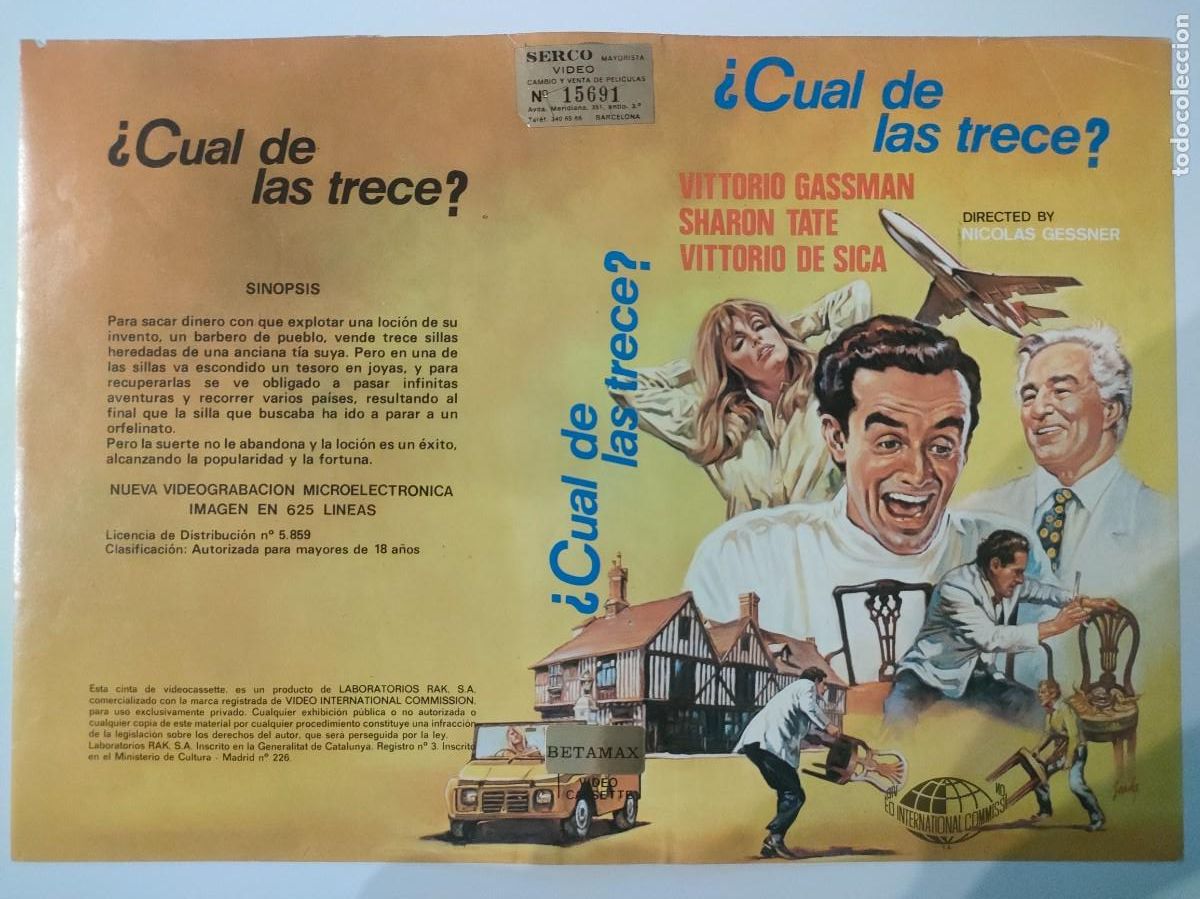 Cine: CARATULA - CUAL DE LAS TRECE BETA RAK - Foto 1
