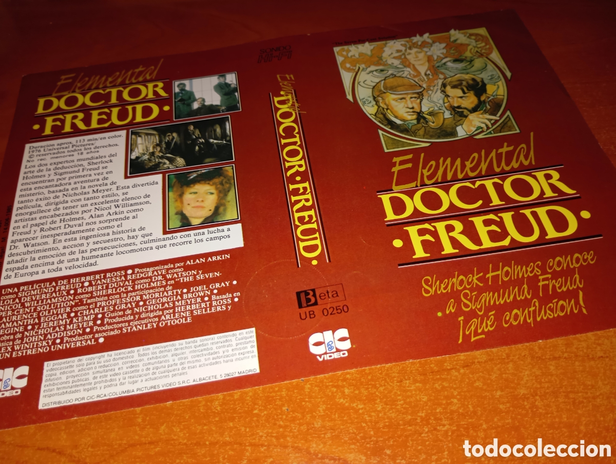 Cine: Car&aacute;tula vhs-beta- elemental doctor freud - Foto 1