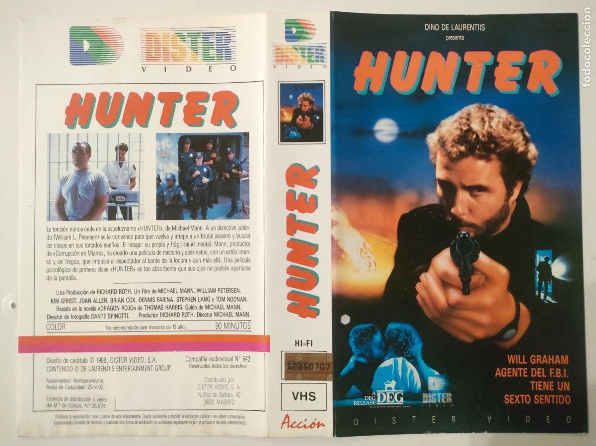 Cine: CARATULA - HUNTER VHS DISTER - Foto 1
