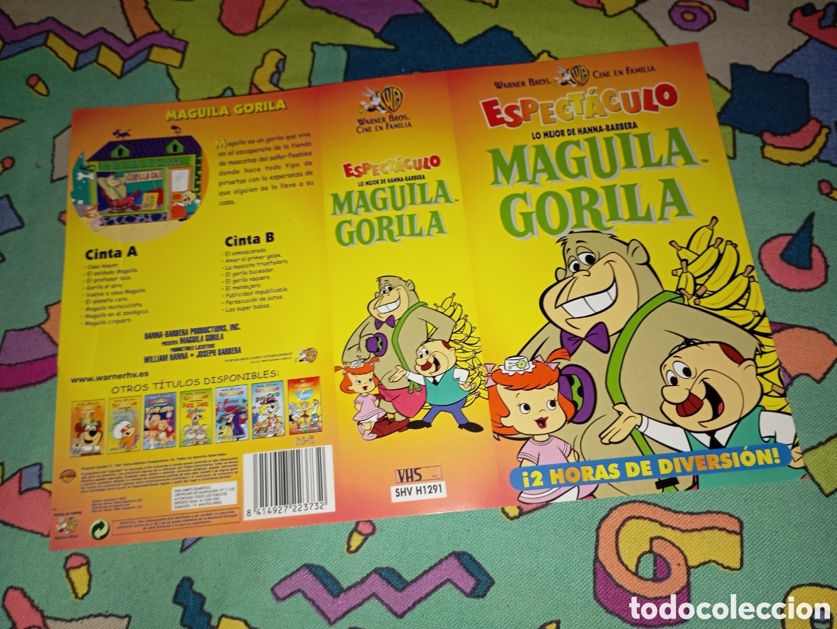 Cine: Car&aacute;tula vhs- doble- maguila gorila- lo mejor de Hanna barbera