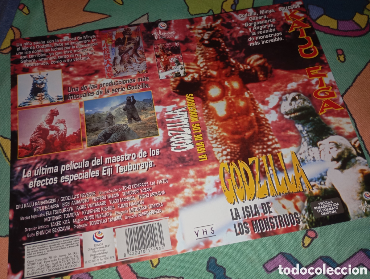 Cine: Car&aacute;tula vhs- Godzilla la isla de los monstruos - Foto 1