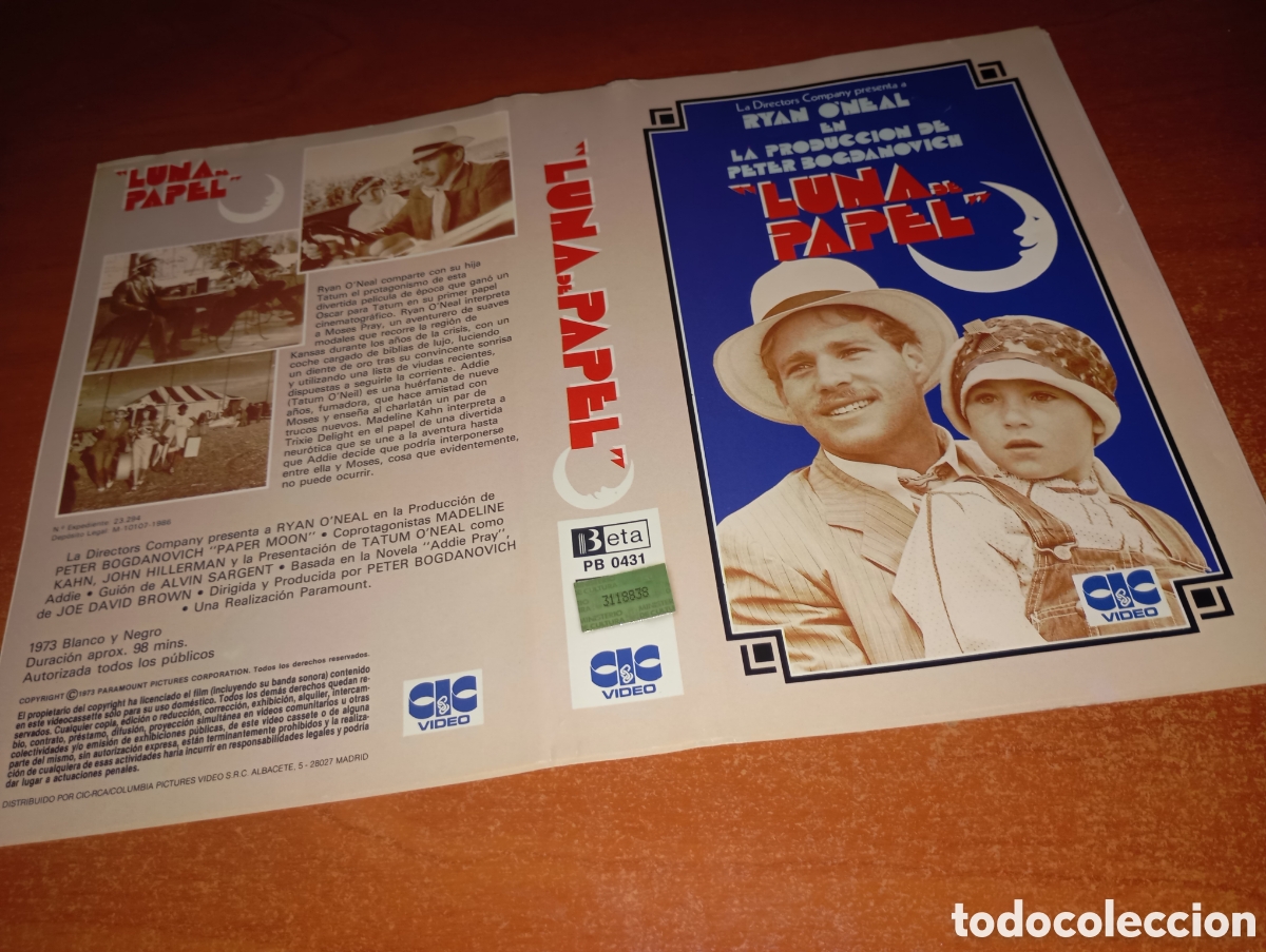 Cine: Car&aacute;tula beta vhs- luna de papel (3) - Foto 1