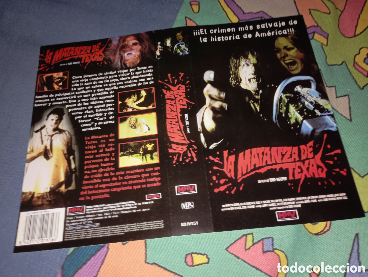 Cine: Car&aacute;tula vhs- la matanza de texas - Foto 1