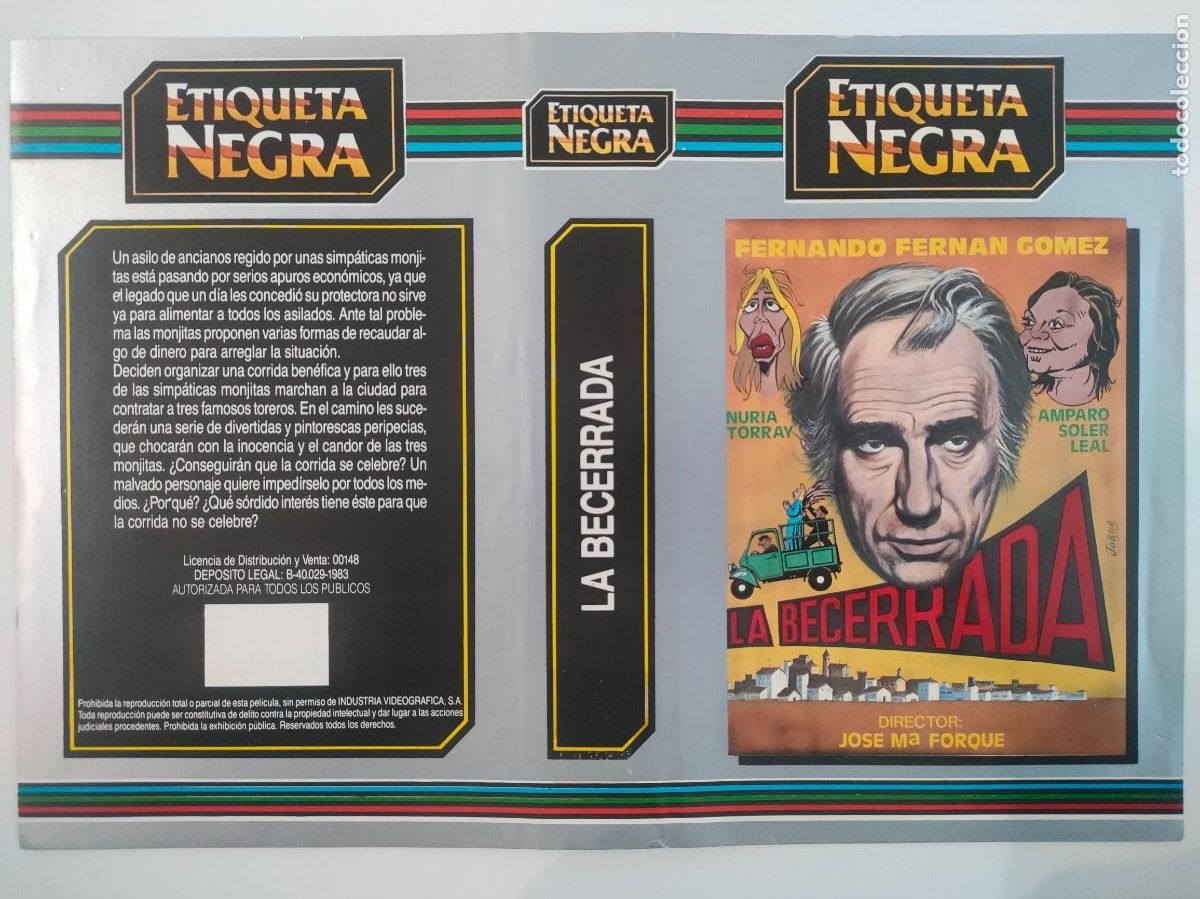 Cine: CARATULA - LA BECERRADA ETIQUETA NEGRA - Foto 1