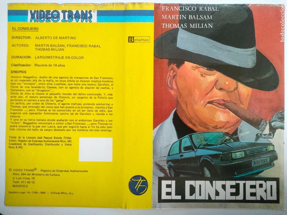 Cine: CARATULA - EL CONSEJERO VT BETA - Foto 1
