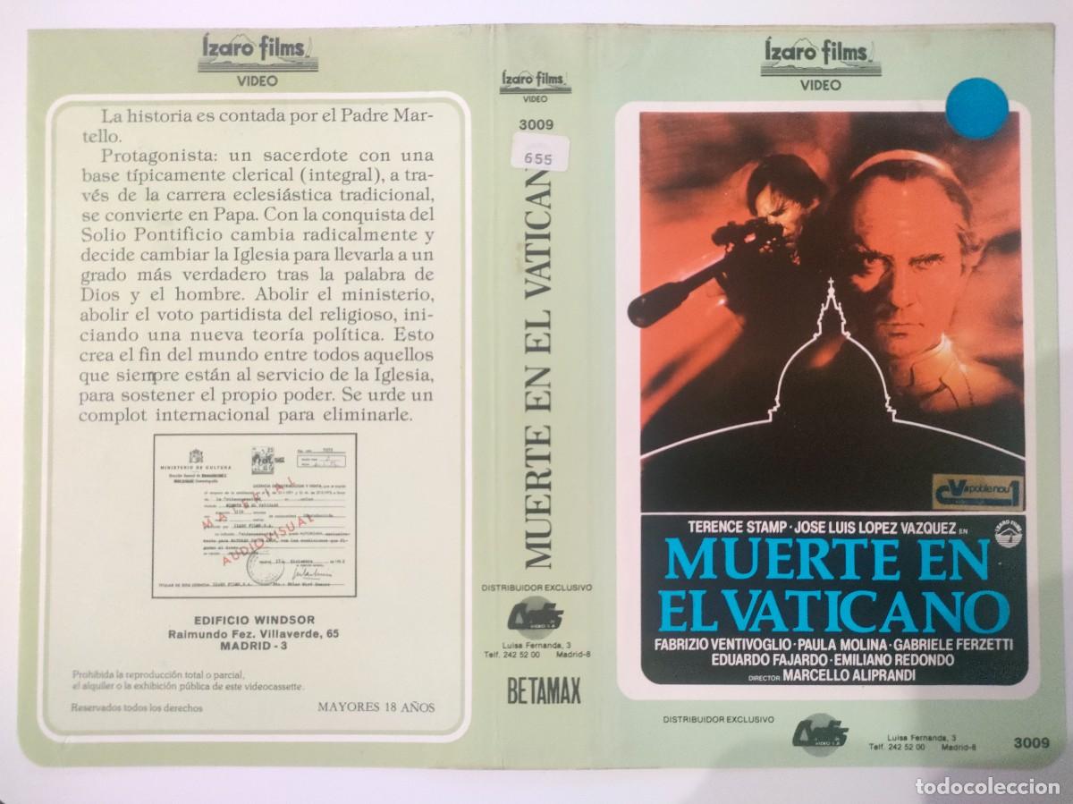 Cine: CARATULA - MUERTE EN EL VATICANO IZARO BETA - Foto 1