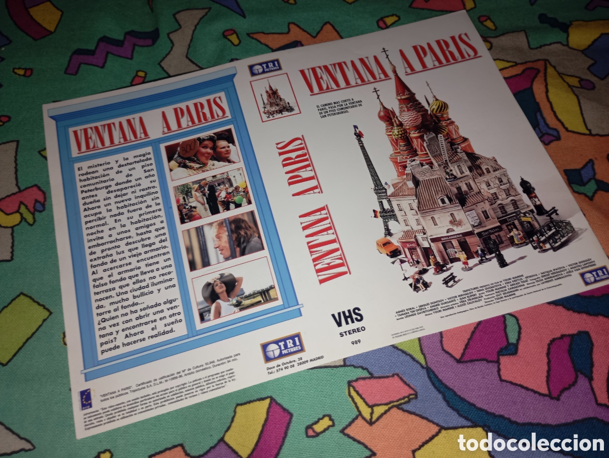 Cine: Car&aacute;tula vhs- ventana a Paris - Foto 1