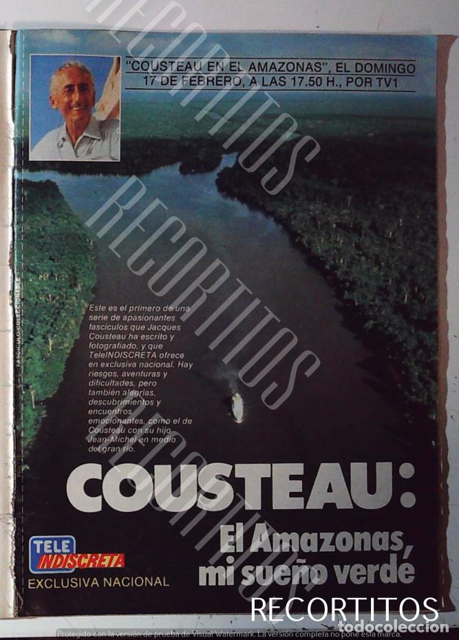Cine: COUSTEAU CECCIONABLE EN TELEINDISCRETA EL AMAZONAS - Foto 1