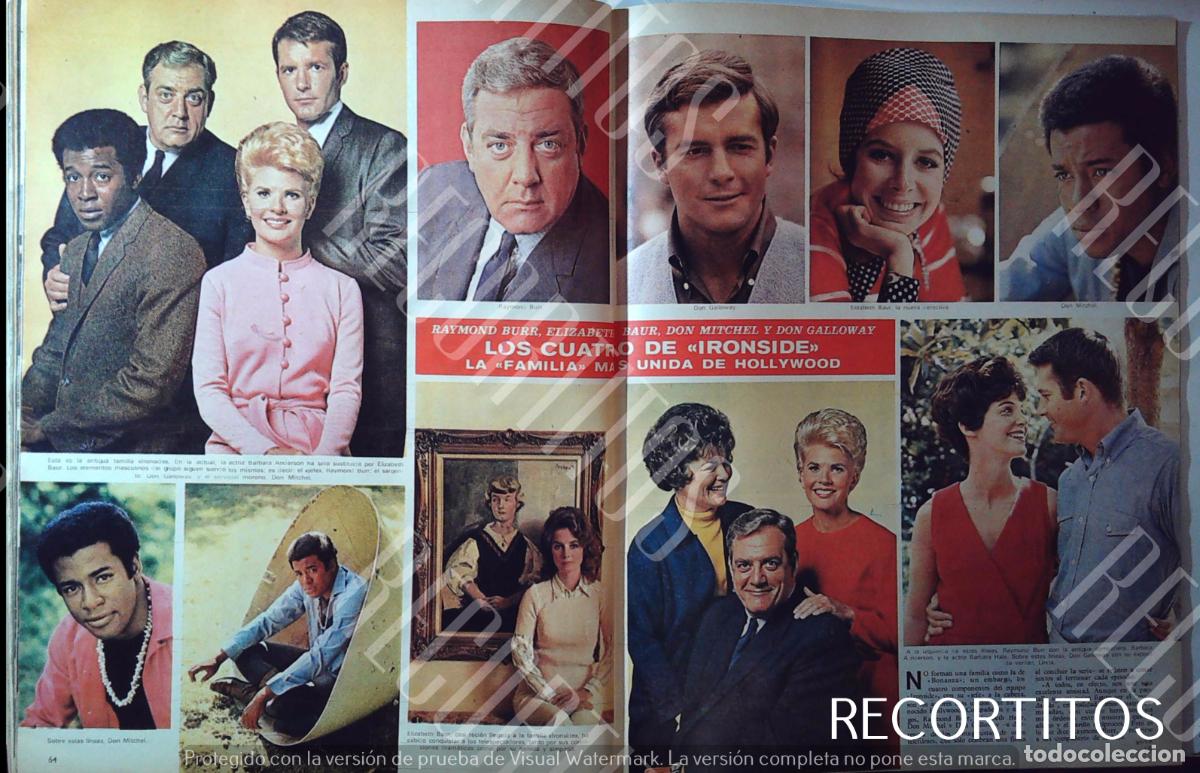 Kino: RAYMOND BURR PERRY MASON IRONSIDE DON GALLOWAY MITCHEL ELIZABETH BAUR BARBARA HALE