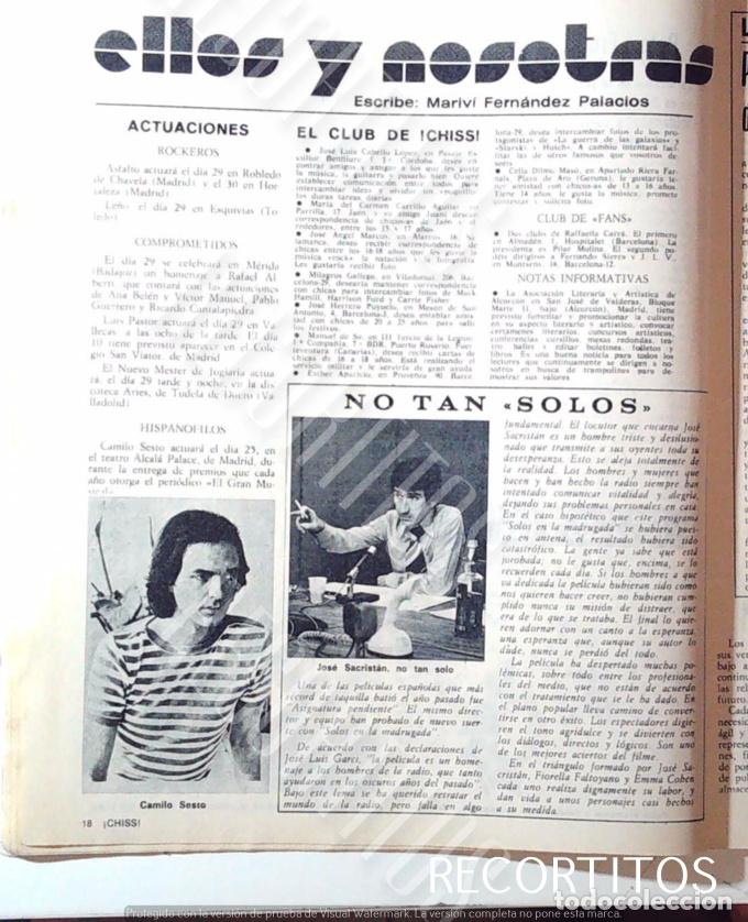 Cine: JOSE SACRISTAN CAMILO SESTO