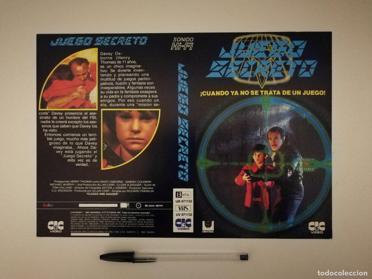 Cin&eacute;ma: CARATULA ORIGINAL -A4- JUEGO SECRETO - THRILLER - HENRY THOMAS - RICHARD FRANKLIN