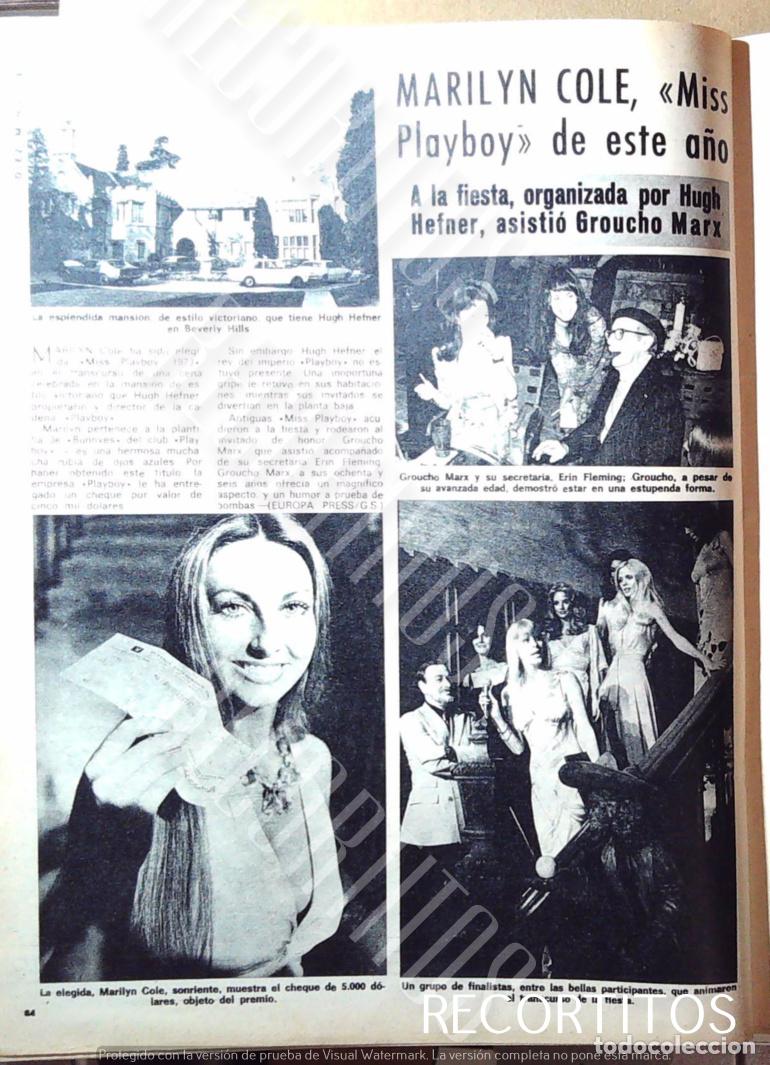 Cine: MARILYN COLE MISS PLAYBOY GROUCHO MARX
