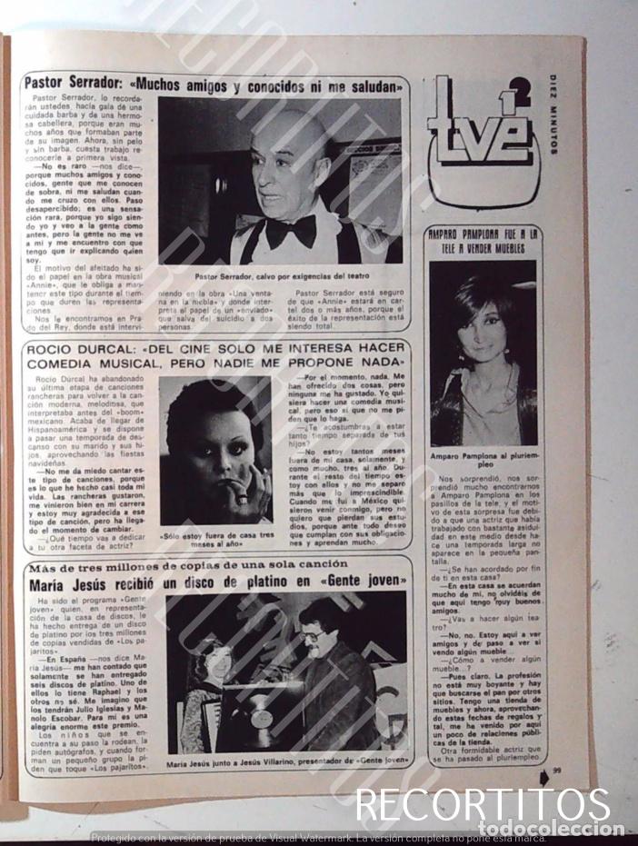 Cine: ROCIO DURCAL PASTOR SERRADOR AMPARO PAMPLONA