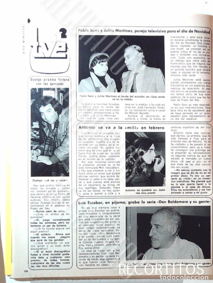 Cine: ANTONIO FLORES LUIS ESCOBAR PABLO SANZ JULITA MARTINEZ DYANGO