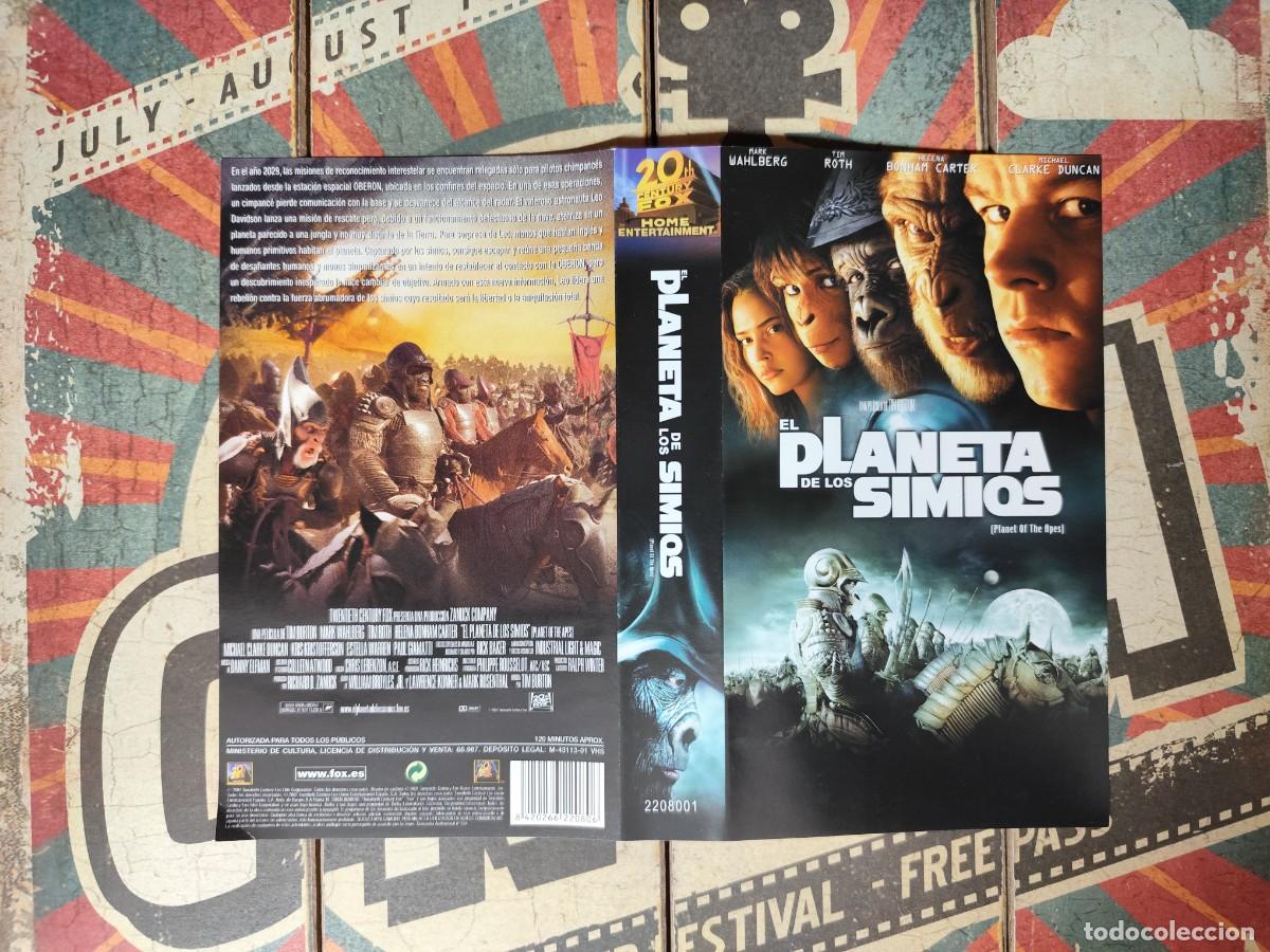 Cine: Car&aacute;tula VHS El planeta de los simios - Foto 1