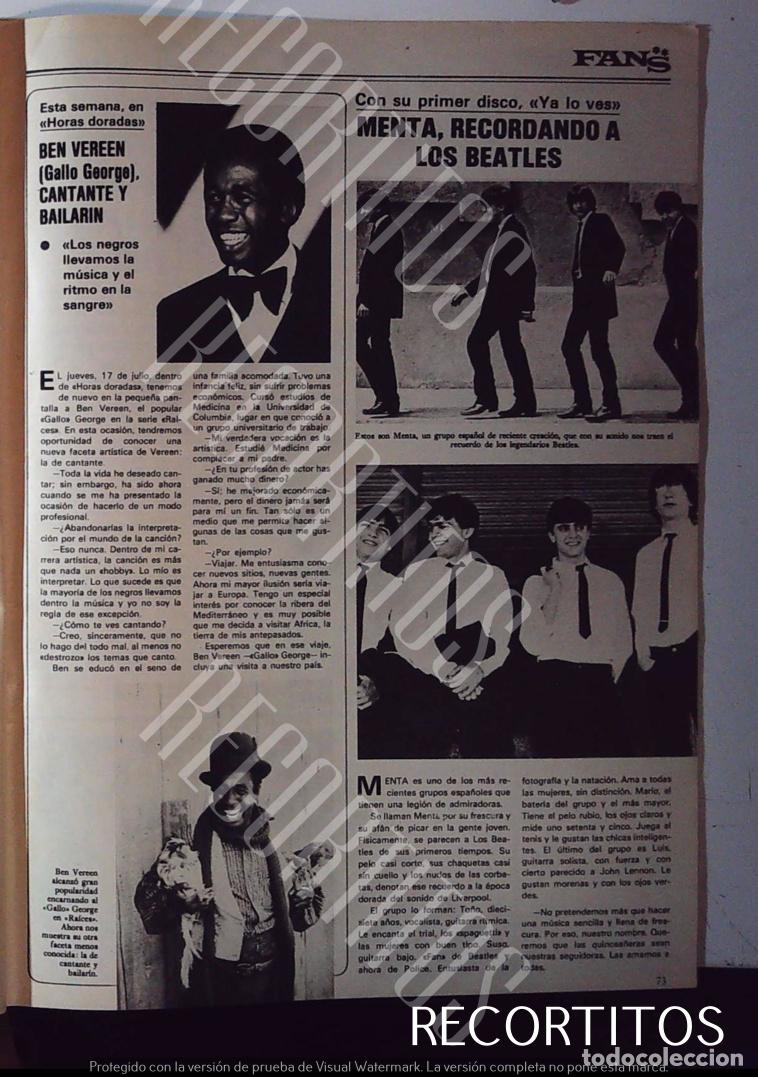 Cine: ben vereen menta y los beatles