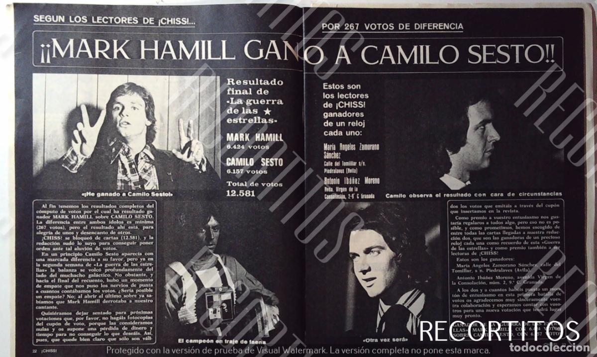 Cine: MARK HAMILL CAMILO SESTO LA GUERRA DE LAS GALAXIAS STAR WARS