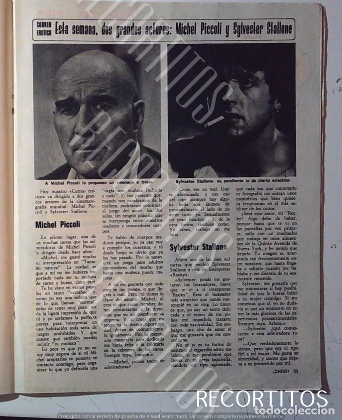 Cine: SYLVESTER STALLONE MICHEL PICCOLI - Foto 1