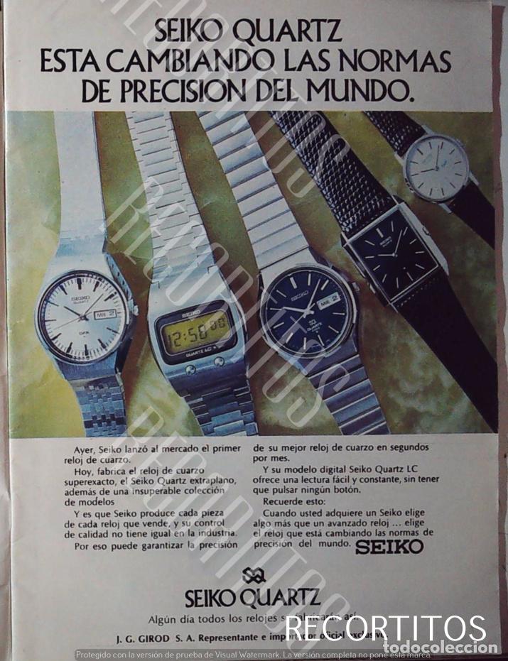 Cinema: SEIKO RELOJ ANUNCIO PUBLICIDAD QUARTZ