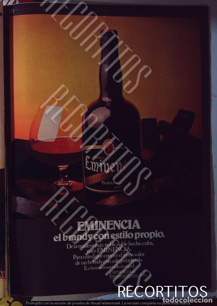 Cine: EMINENCIA BRANDY ANUNCIO PUBLICIDAD
