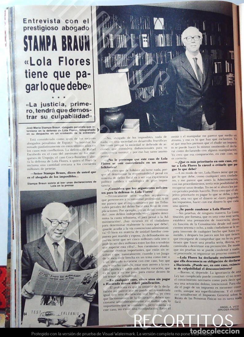 Cine: STAMPA BRAUN LOLA FLORES TIENE QUE PAGAR LO QUE DEBE