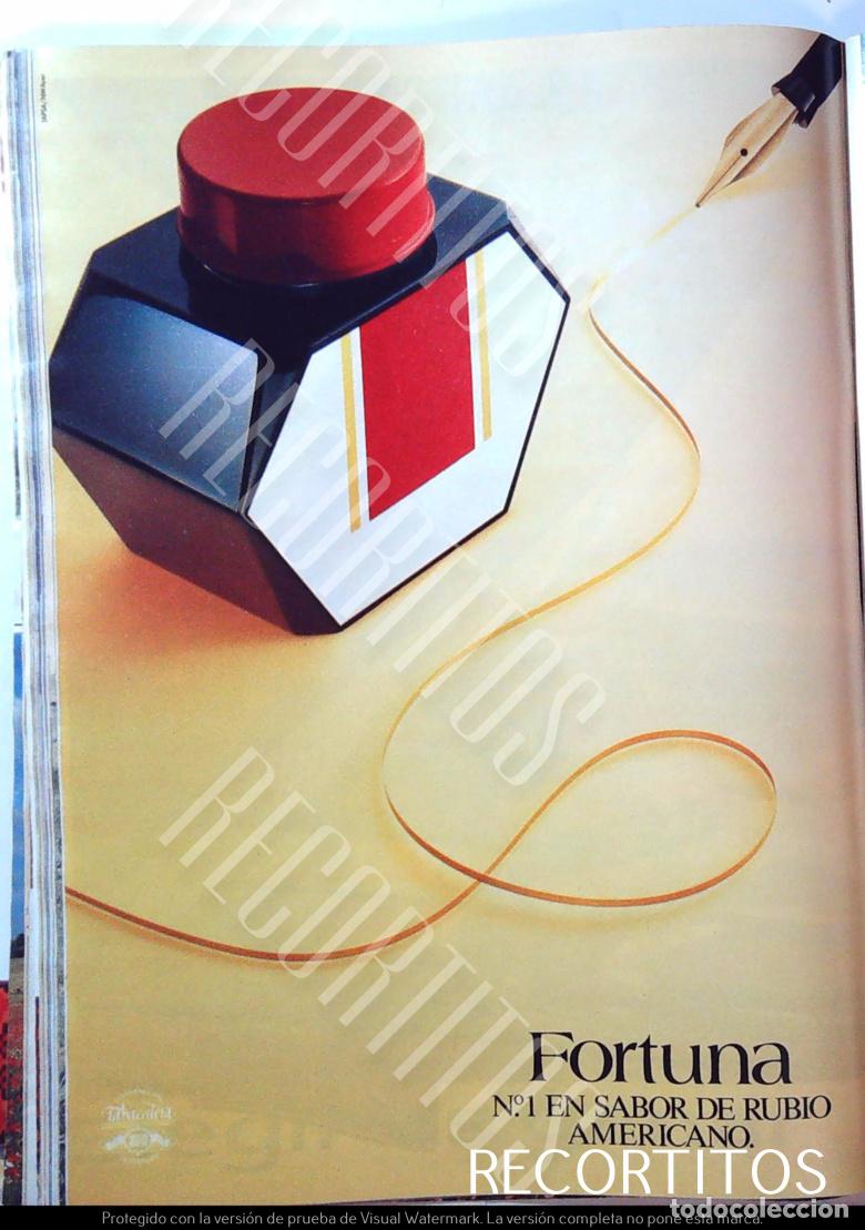 Cinema: FORTUNA TABACO CIGARRILLOS ANUNCIO PUBLICIDAD