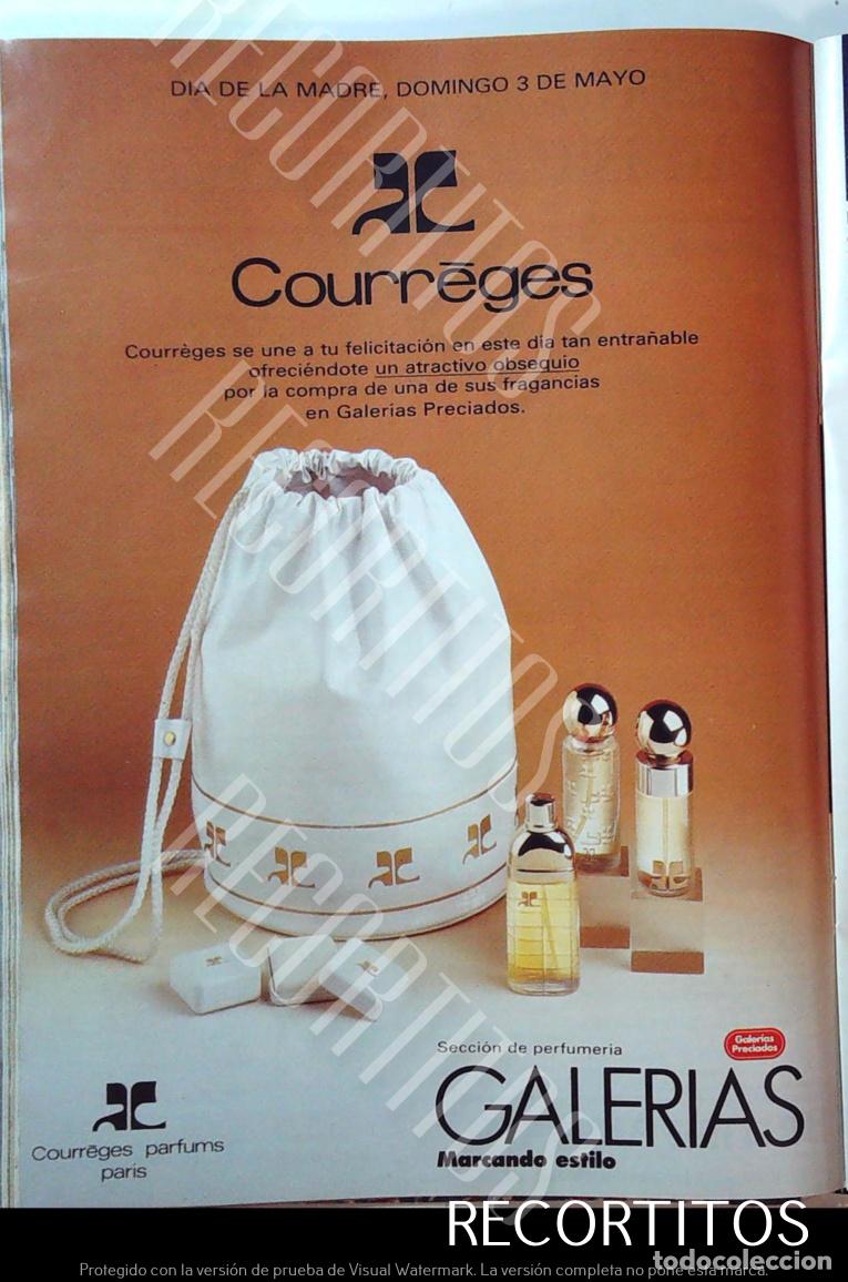Cinema: COURREGES EAU DE COLOGNE ANUNCIO PUBLICIDAD RELOJ