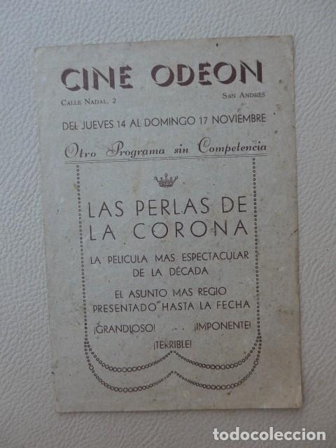 Cine: LAS PERLAS DE LA CORONA ANTIGUO PROGRAMA DE CINE - Foto 2