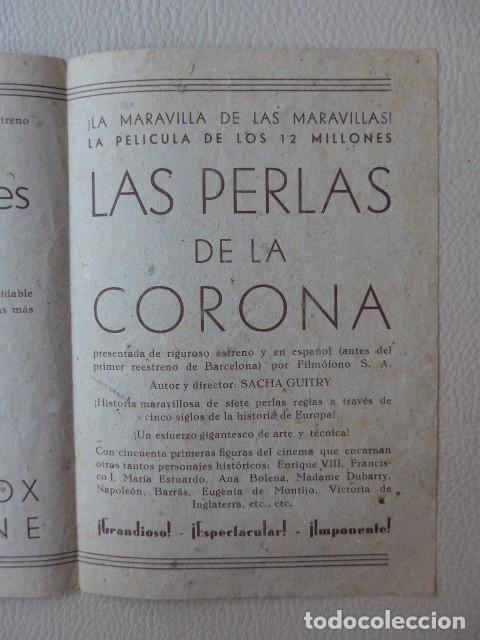 Cine: LAS PERLAS DE LA CORONA ANTIGUO PROGRAMA DE CINE - Foto 5