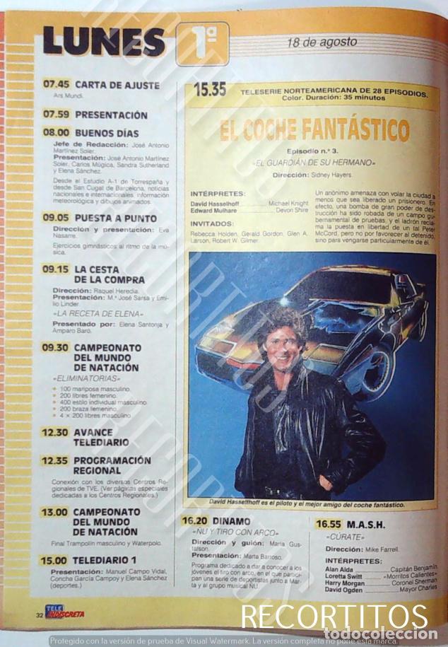 Cine: david hasselhoff EL COCHE FANTASTICO - Foto 1