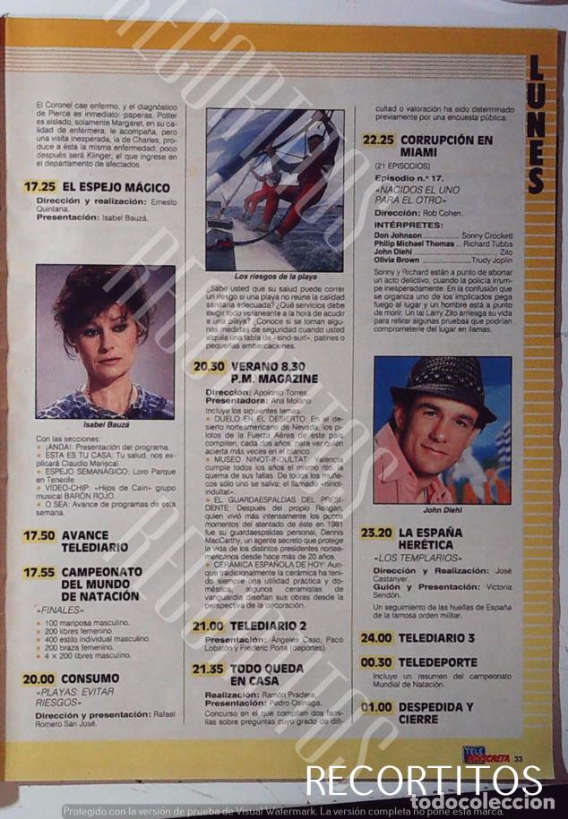 Cinema: ISABEL BAUZA JOHN DIEHI CORRUPCION EN MIAMI VICE