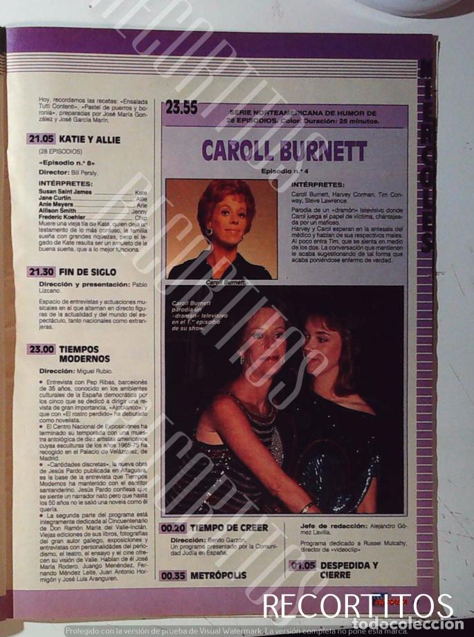 Cine: CAROL BURNETT EL SHOW