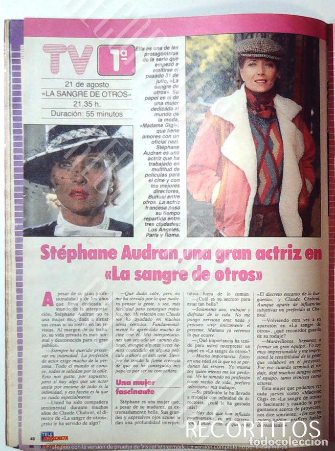 Cine: STEPHANE AUDRAN LA SANGRE DE OTROS