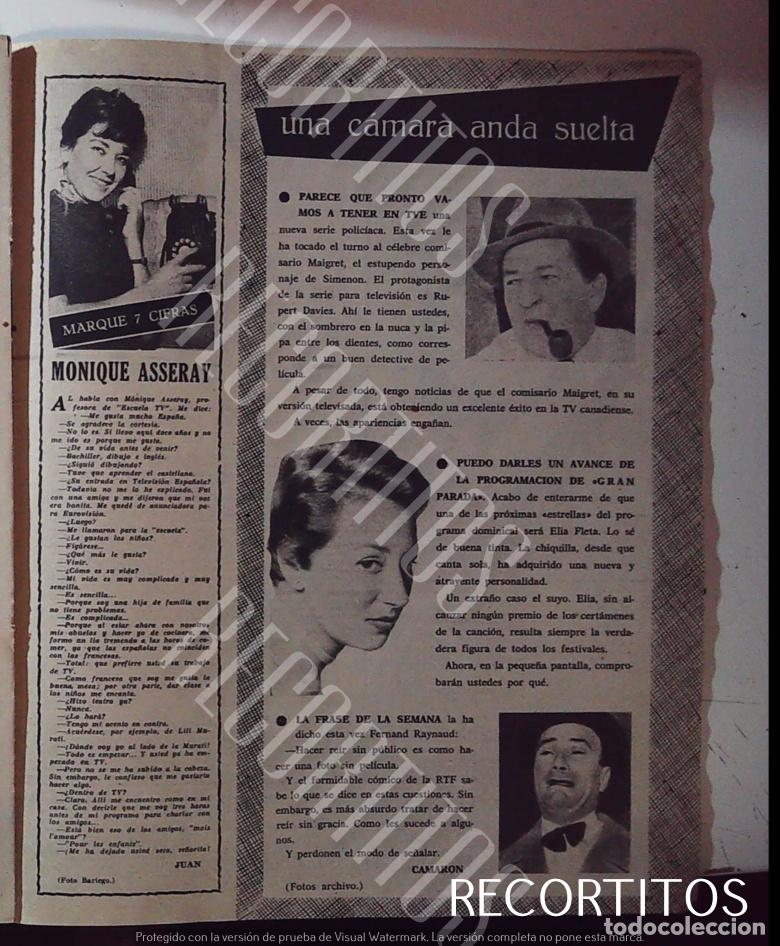 Cine: MONIQUE ASSERAY FERNAND RAYNAUD ELIA FLETA RUPERT DAVIES