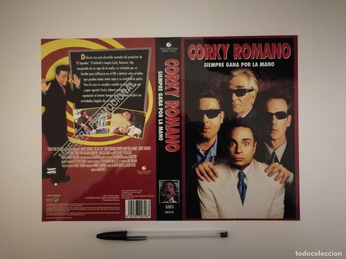 Cinema: CARATULA ORIGINAL -A4- Corky Romano Siempre gana por la mano - PETER FALK