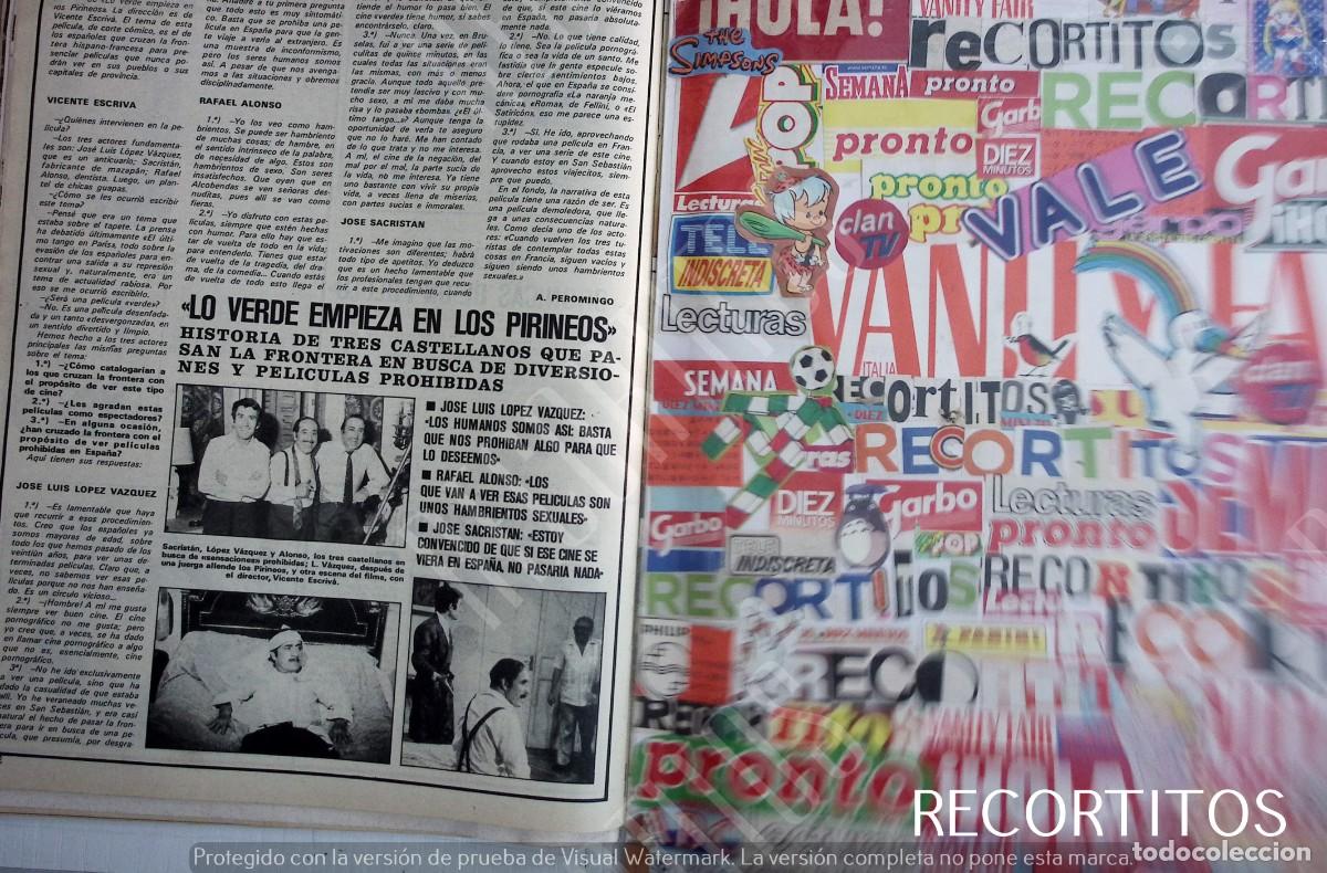 Cine: jllv jose luis lopez vazquez RAFAEL ALONSO SACRISTAN LO VERDE EMPIEZA EN LOS PIRINEOS
