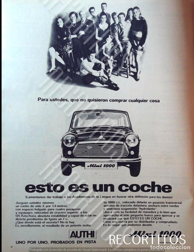 Cin&eacute;ma: mini auto ANUNCIO PUBLICIDAD LEYLAND AUTHI 1000