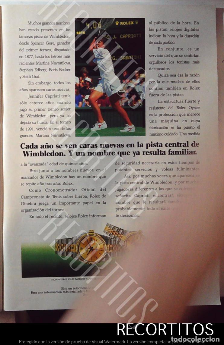 Kino: rolex reloj anuncio publicidad MARTINA NAVRATILOVA