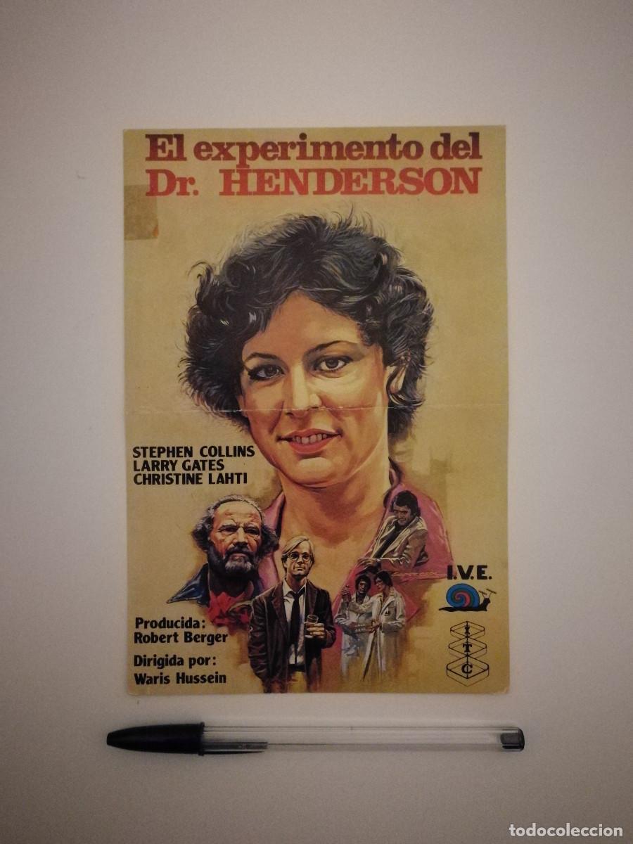 Cinema: MINI-POSTER ORIGINAL - 13*18- EL EXPERIMENTO DEL DR.HENDERSON - WARIS HUSSEIN - 1980