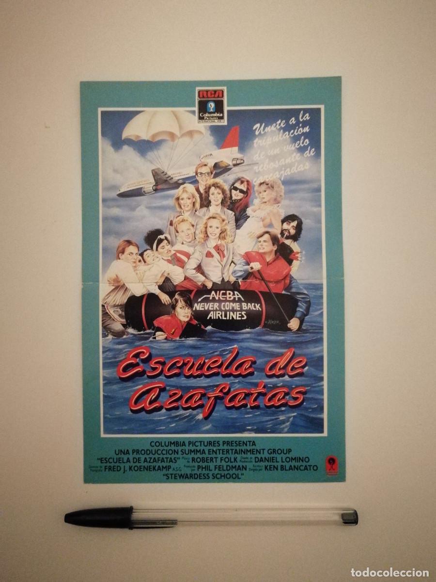 Cinema: MINI-POSTER ORIGINAL - 13*18- ESCUELA DE AZAFATAS - JUDY LANDERS - COMEDIA 80s
