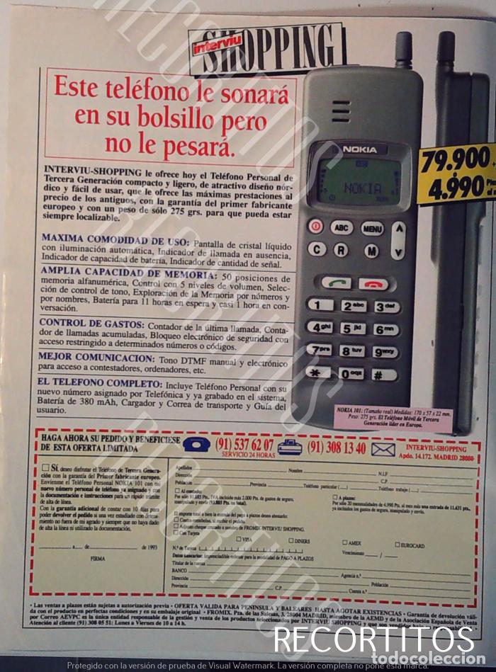 Cine: PUBLICIDAD EL NOKIA DE INTERVIU - Foto 1